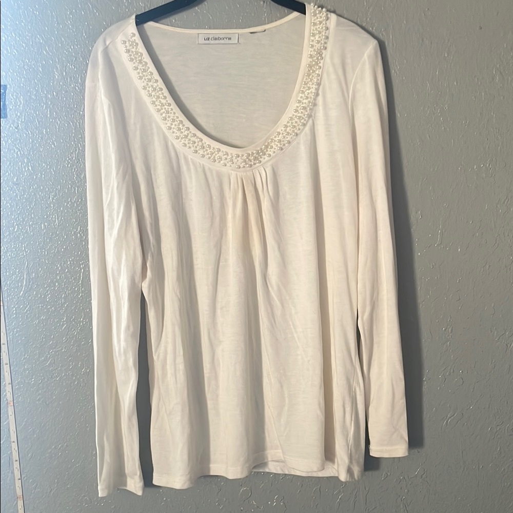 Large White Pearl Women's Top